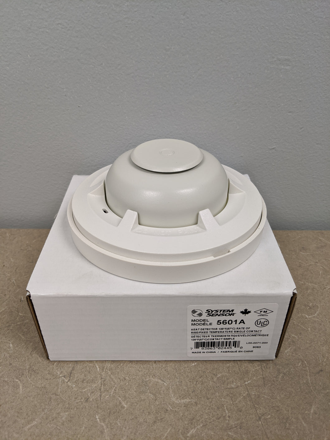System Sensor 5601A 135°F (57°C) Fixed-Temperature/Rate-of-Rise Heat Detector