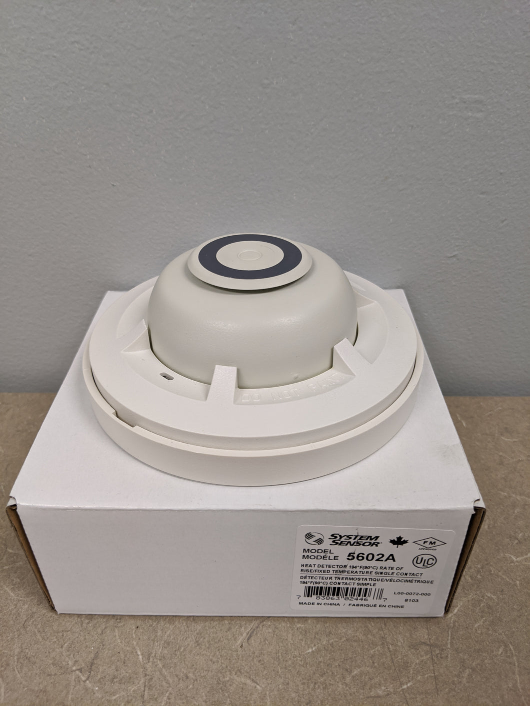 System Sensor 5602A 194°F (90°C) Fixed Temperature/Rate-of-Rise Heat Detector