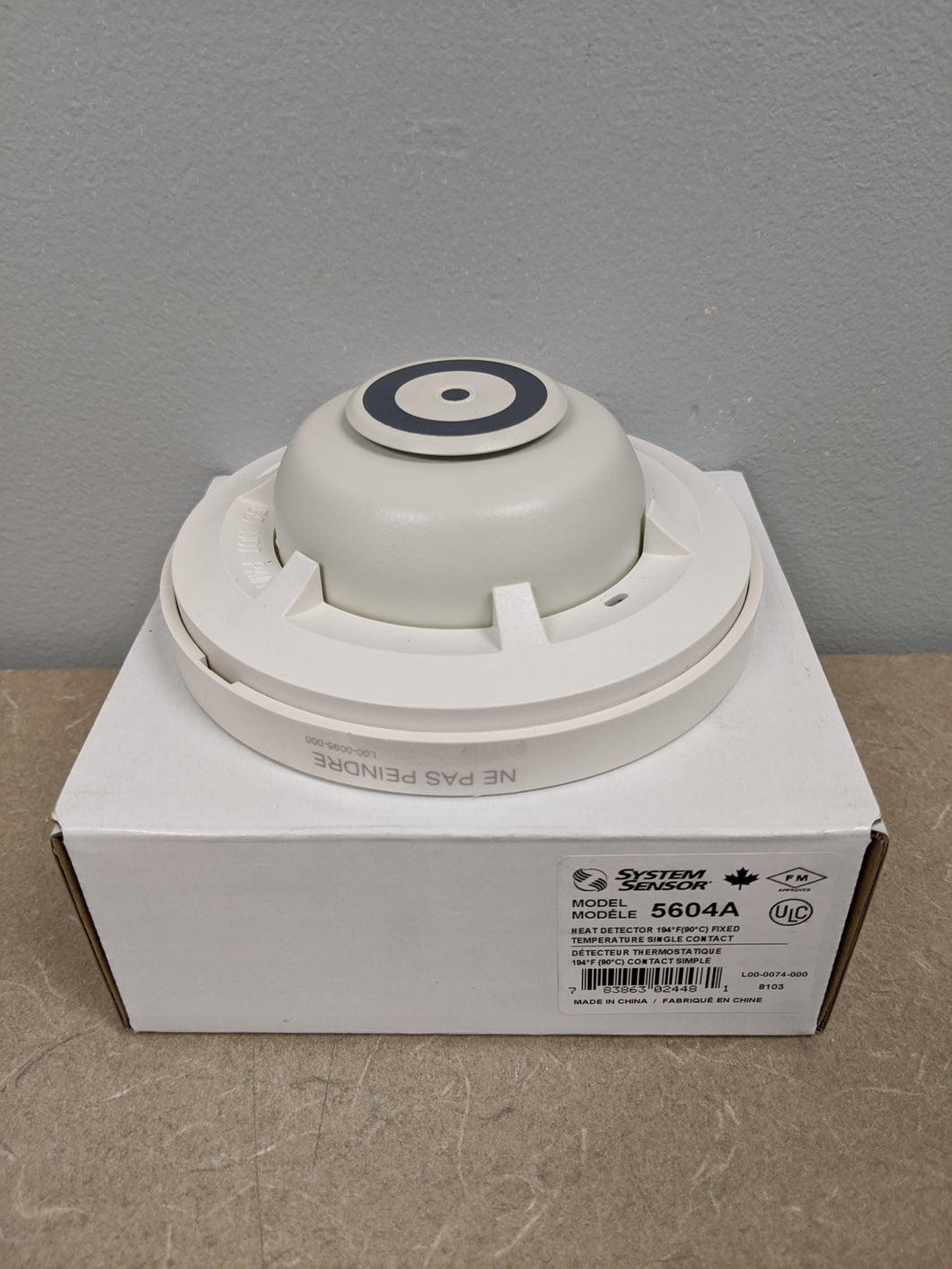 System Sensor 5604A 194°F (90°C) Fixed-Temperature Heat Detector