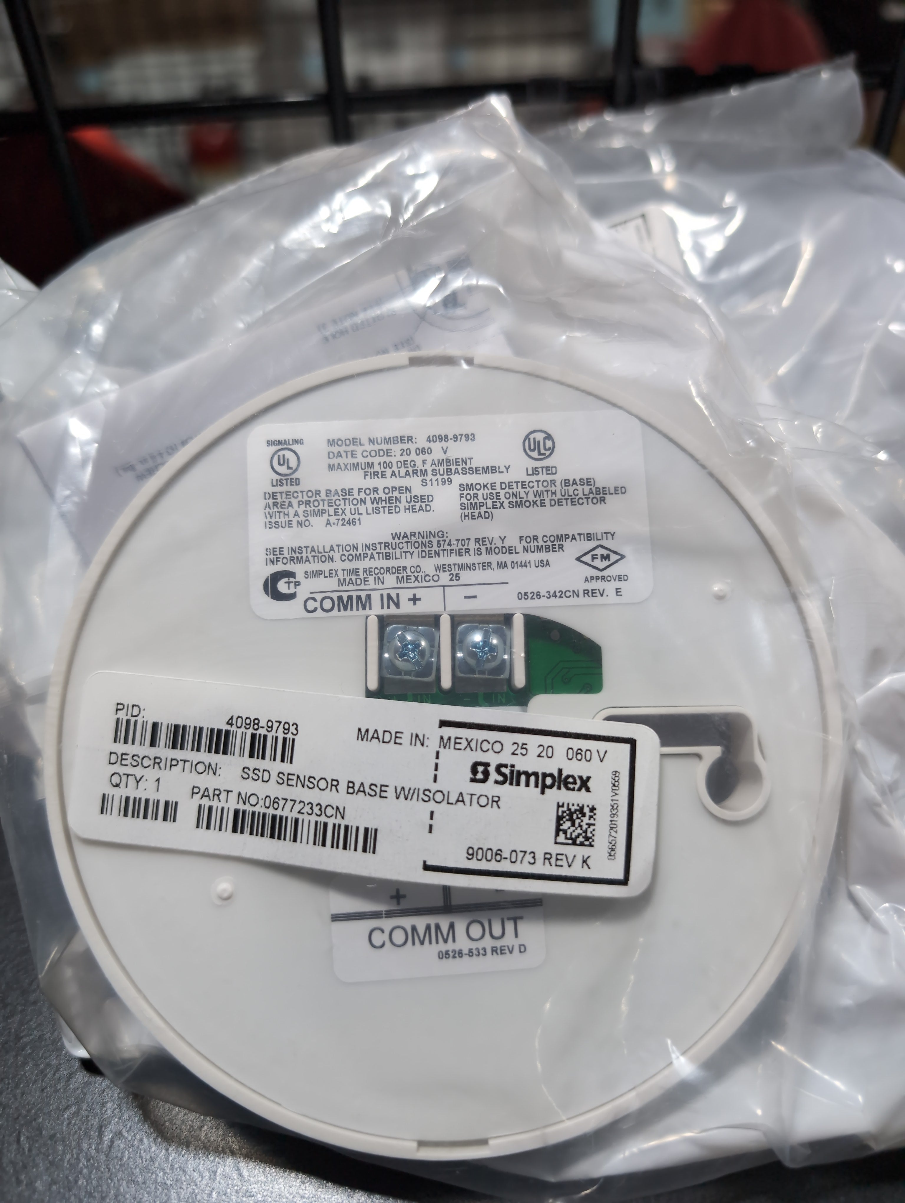 Simplex 4098-9793 Isolator Base – YEG Fire & Safety