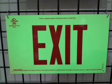 Load image into Gallery viewer, Photo-luminescent EXIT Sign
