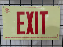 Load image into Gallery viewer, Photo-luminescent EXIT Sign
