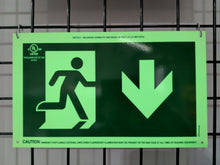 Load image into Gallery viewer, Photo-luminescent Running Man Sign
