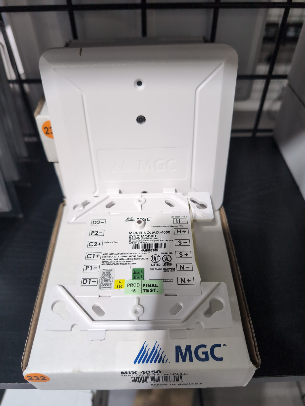 Mircom Module Cover Mircom MIX-4050 Sync Module – YEG Fire & Safety