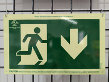 Load image into Gallery viewer, Photo-luminescent Running Man Sign
