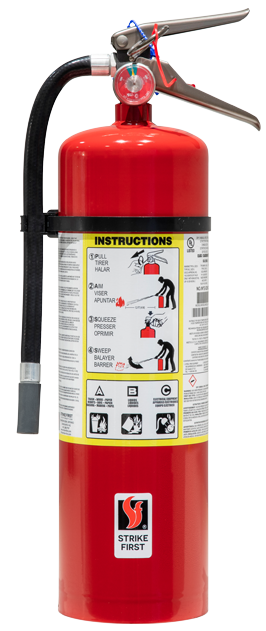 10lb Shop or Warehouse Fire Extinguisher - Pre-Inspected & Certified - ABC Dry Chemical