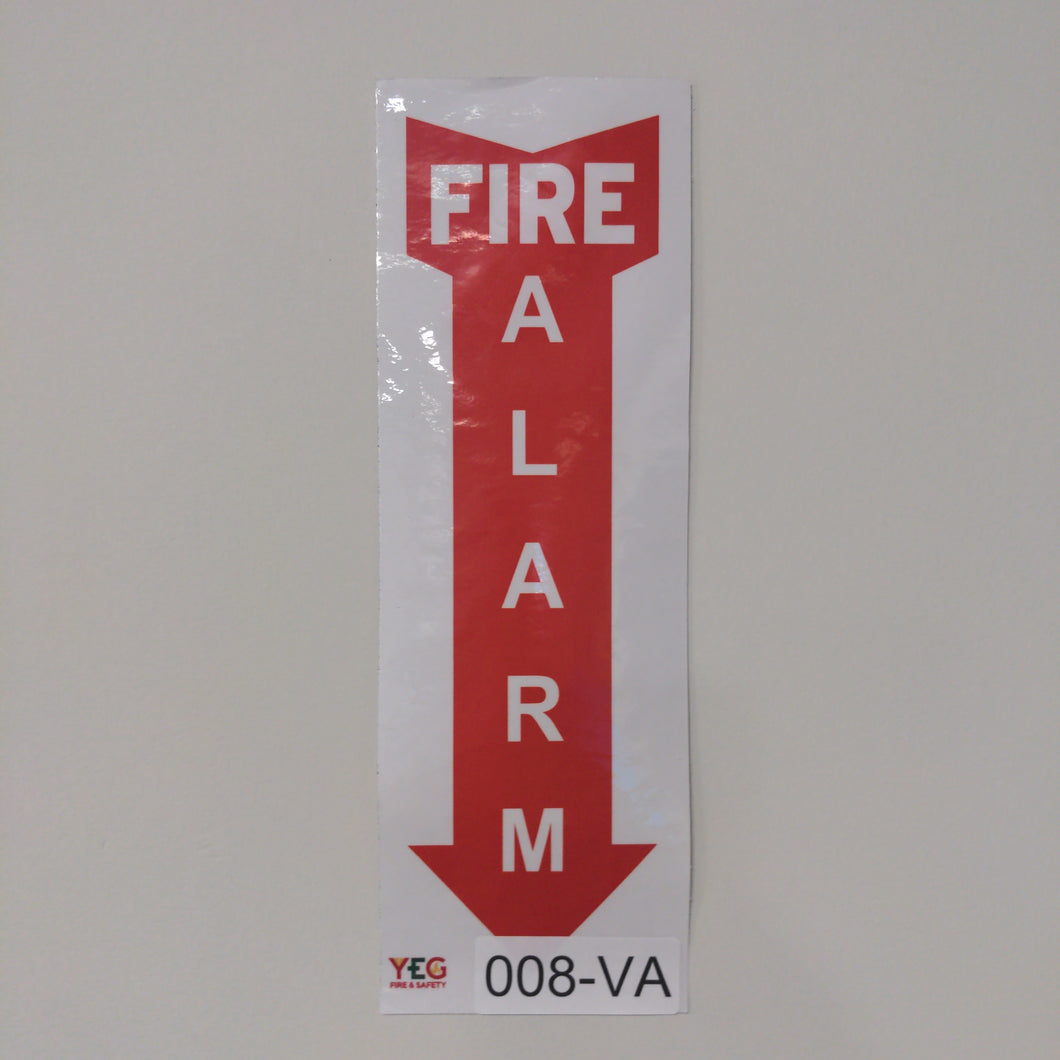 SIGN-008-VA Fire Alarm Arrow - 4