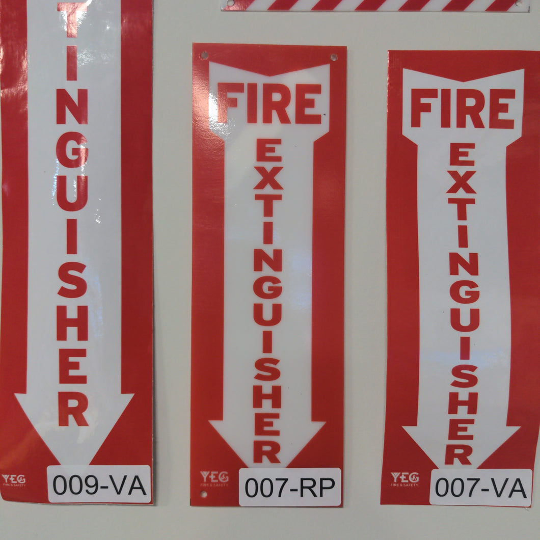 SIGN-007-RP FIRE EXTINGUISHER ARROW