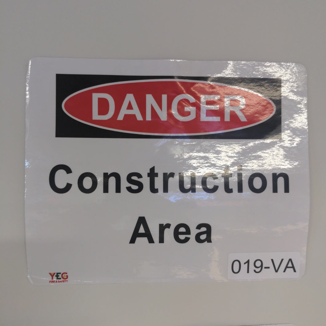 SIGN-019-VA DANGER - DANGER Construction Area  - 8