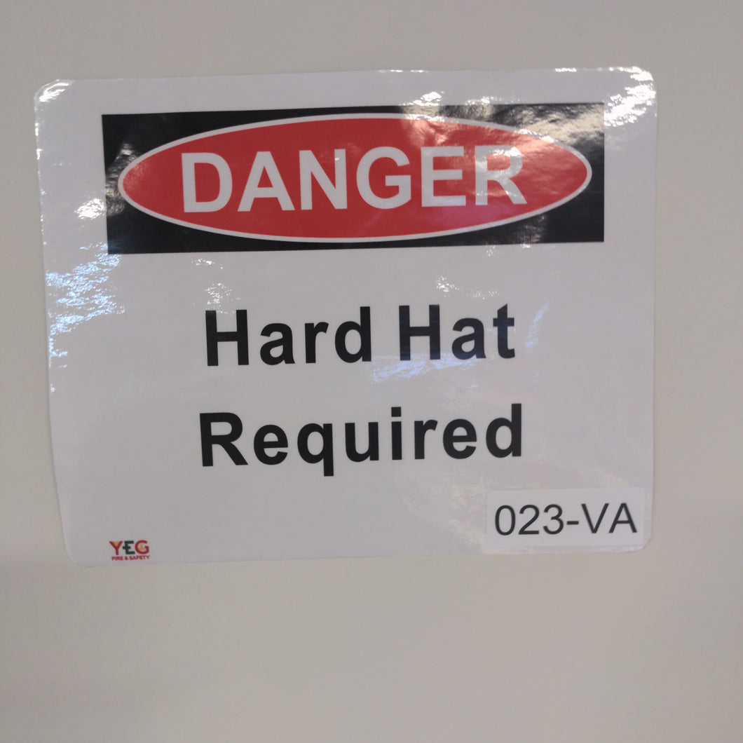 SIGN-023-VA Hard Hat Required  - 8