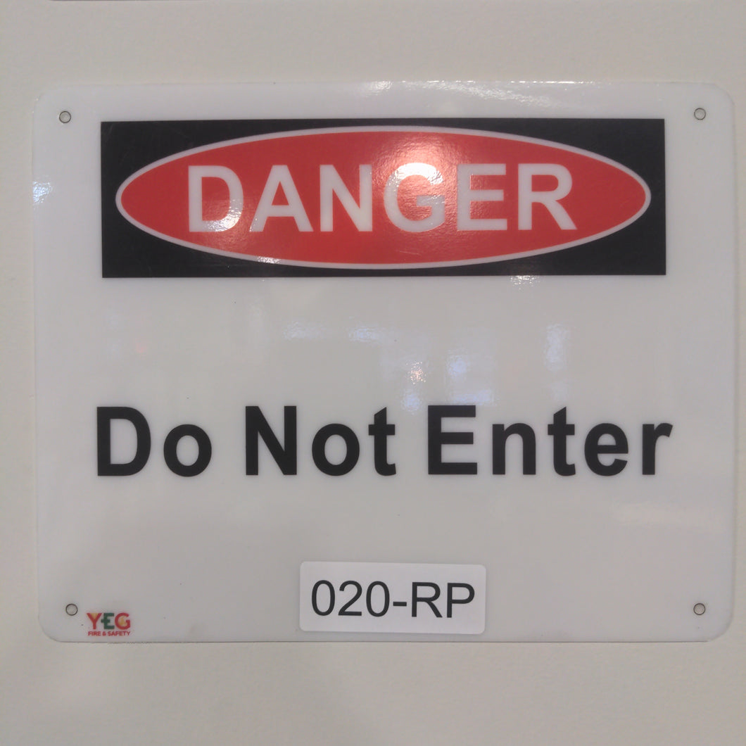 SIGN-020-RP DANGER Do Not Enter  - 8