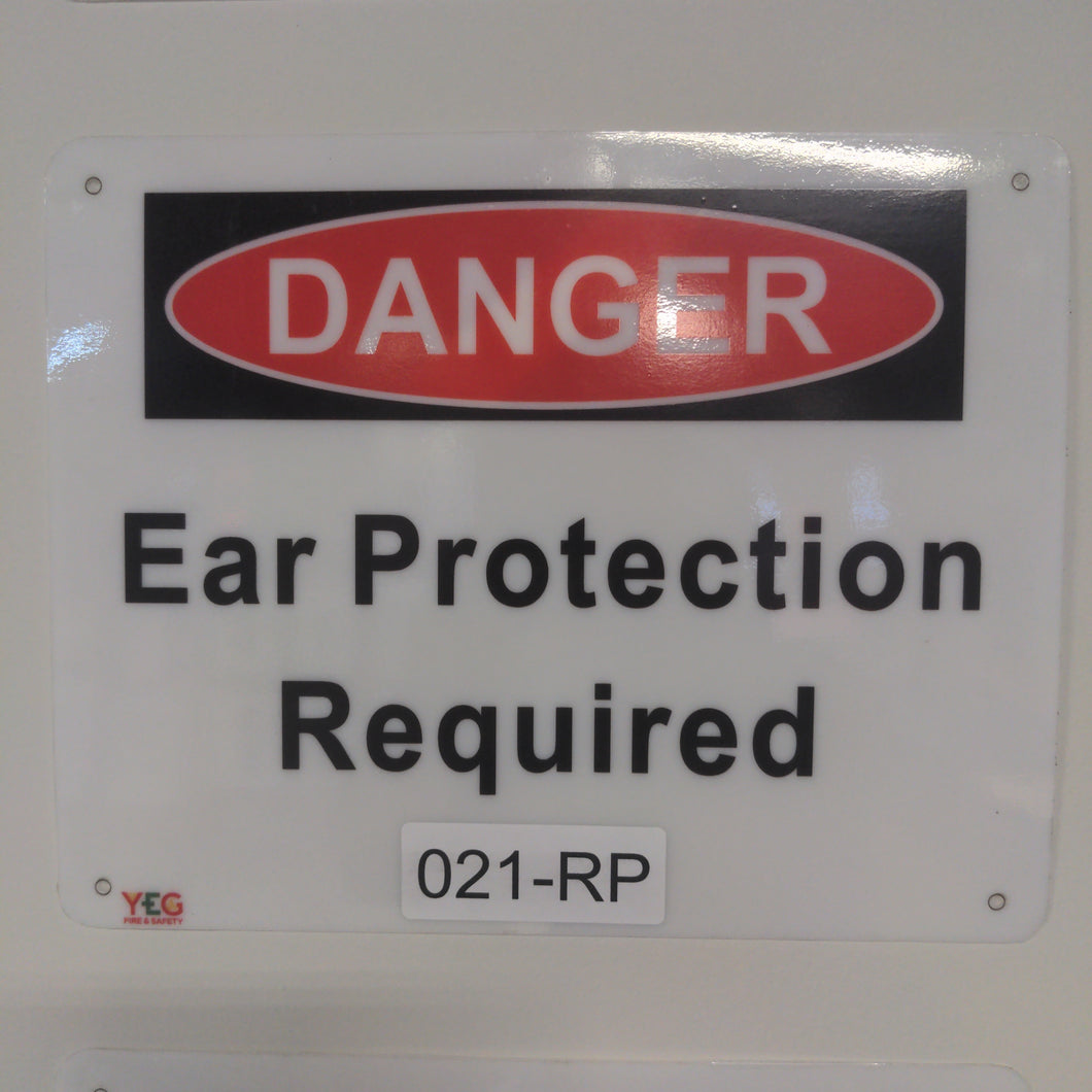 SIGN-021-RP DANGER Ear Protection Required  - 8