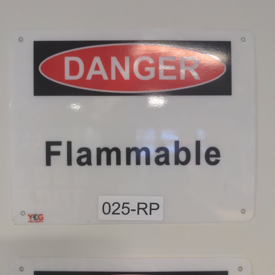 SIGN-025-RP DANGER Flammable - 8