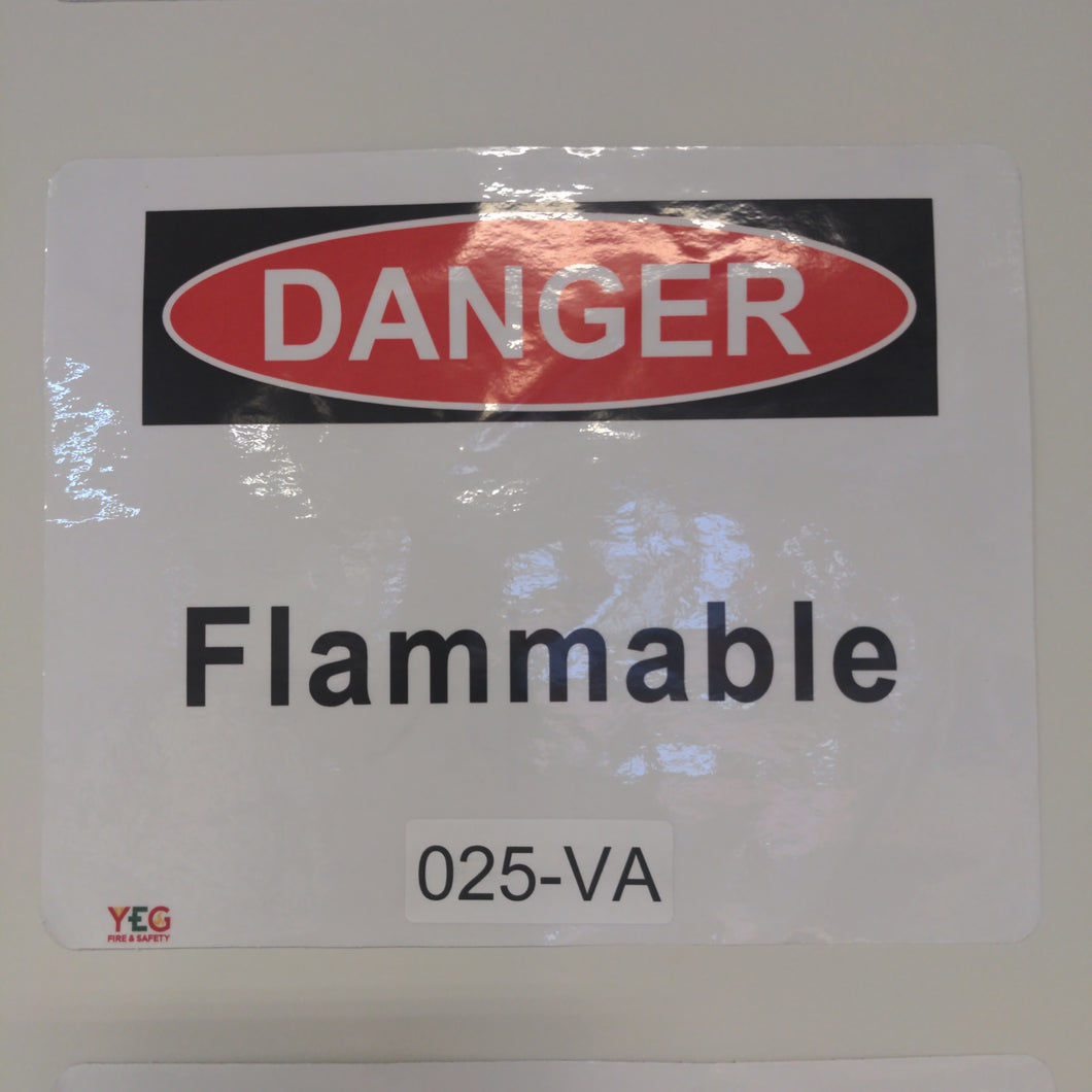 SIGN-025-VA DANGER Flammable - 8