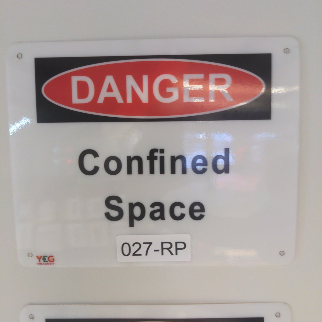 SIGN-027-RP DANGER Confined Space - 8