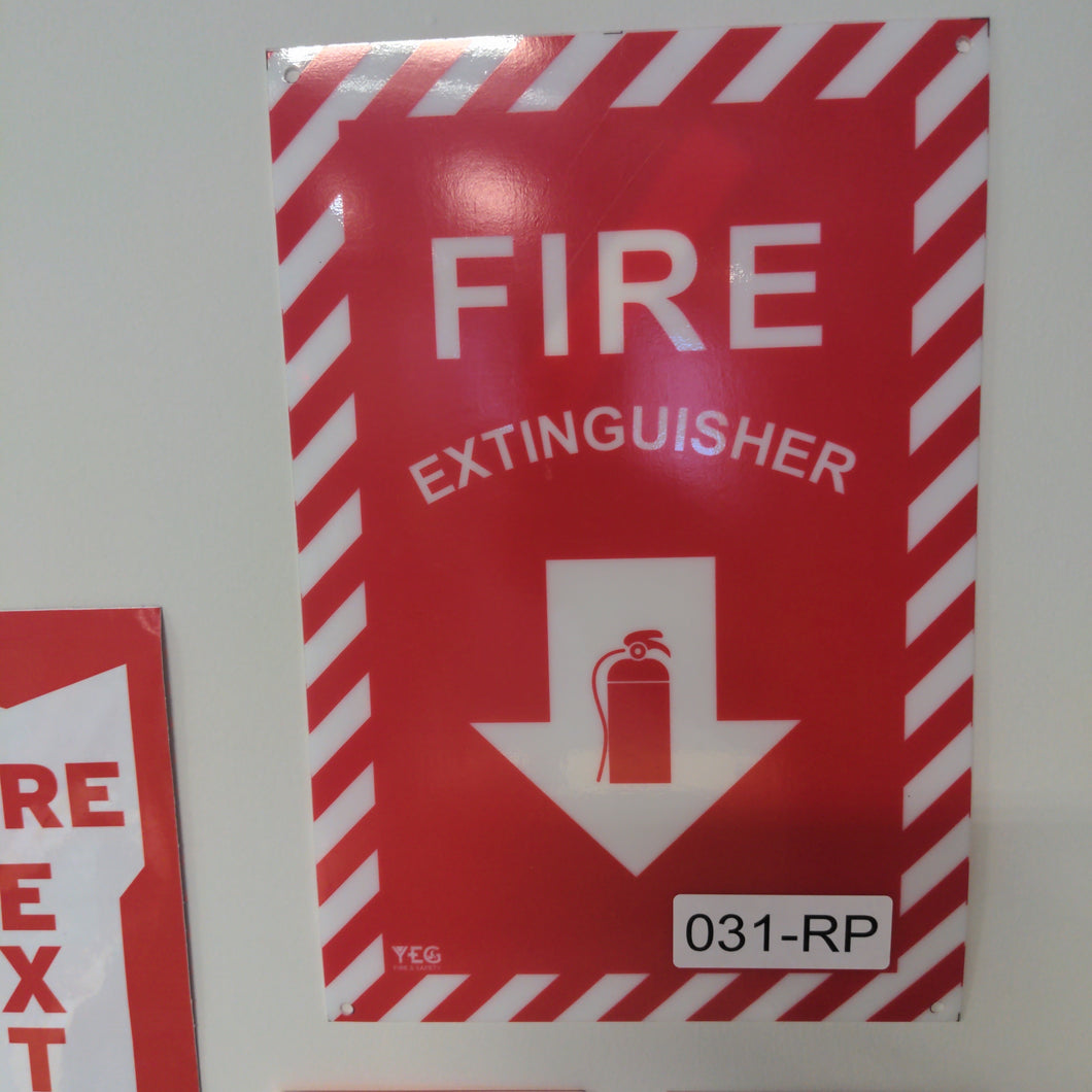 SIGN-031-RP Fire Extinguisher Arrow - 8