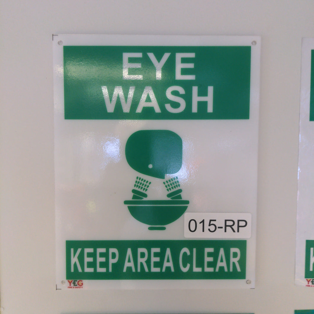 SIGN-015-RP Eye Wash Station Sign - 8