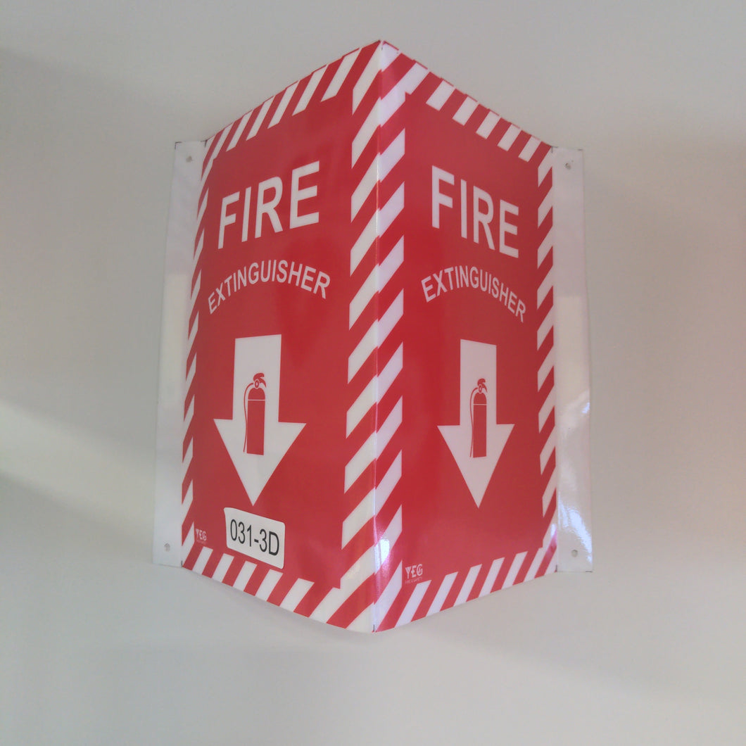 SIGN-031-3D Fire Extinguisher Arrow - 8