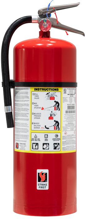 20lb Industrial and Construction Fire Extinguisher - Pre-Inspected & Certified - ABC Dry Chemical