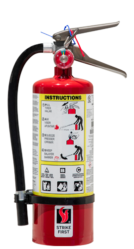 5lb Office or Retail Fire Extinguisher - Pre-Inspected & Certified - ABC Dry Chemical