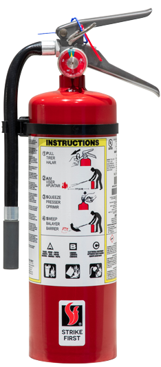 5lb Forklift(propane/gas/diesel) Fire Extinguisher - Pre-Inspected & Certified - ABC Dry Chemical